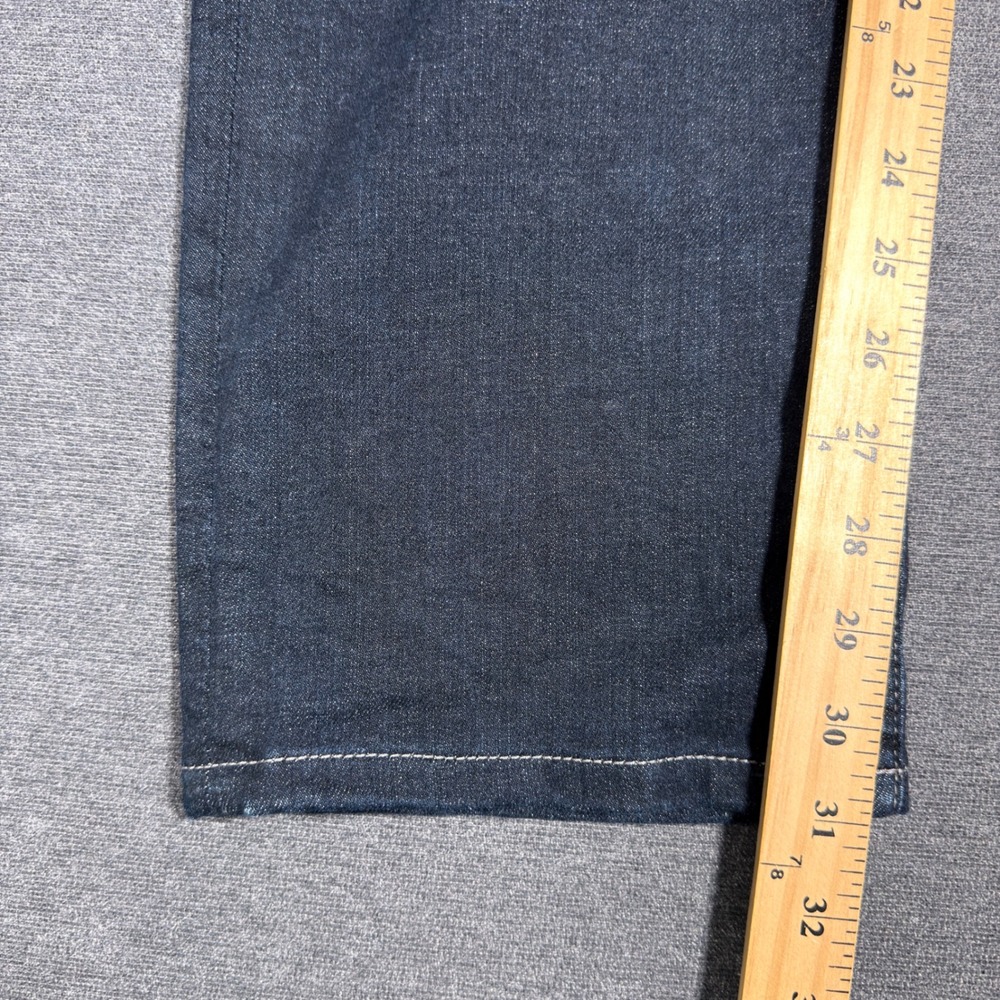 For All Mankind Standard Jeans Mens 34x31 Dark Wash Straight Leg Denim Stretch - Picture 7 of 9